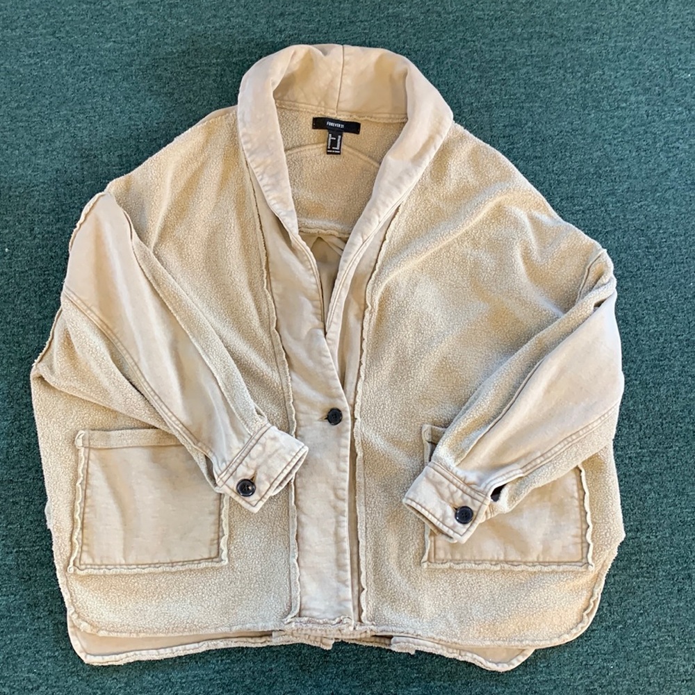 Forever 21 Oversized Textured Jacket